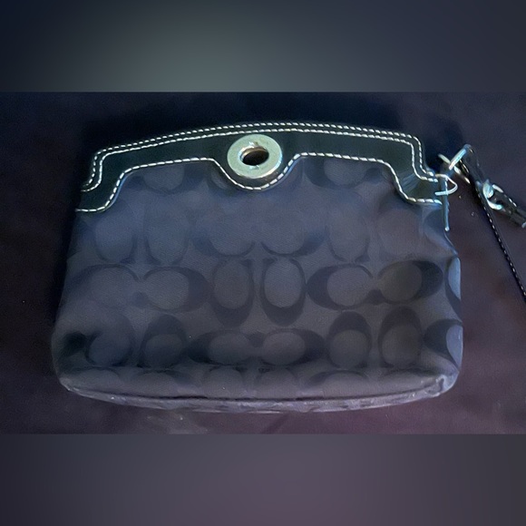 Coach Handbags - COACH Legacy Top Turnlock 2-Way Baguette Wristlet Black